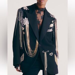 FREE PEOPLE X TRICIA FIX DRAMATIXXX BLAZER MEDIUM